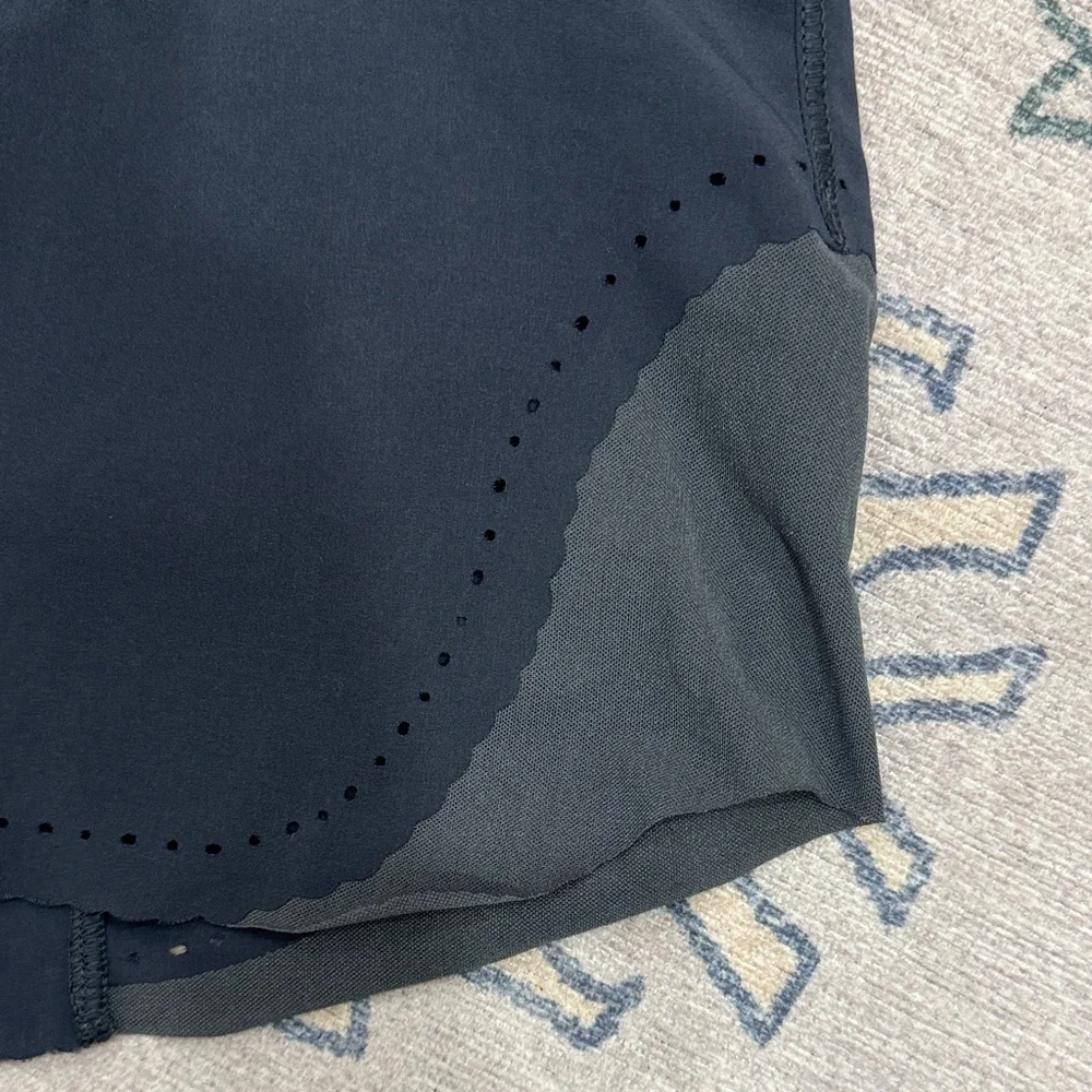Lululemon Athletica Navy Blue Smooth Stride Shorts Swift Ultra Woven